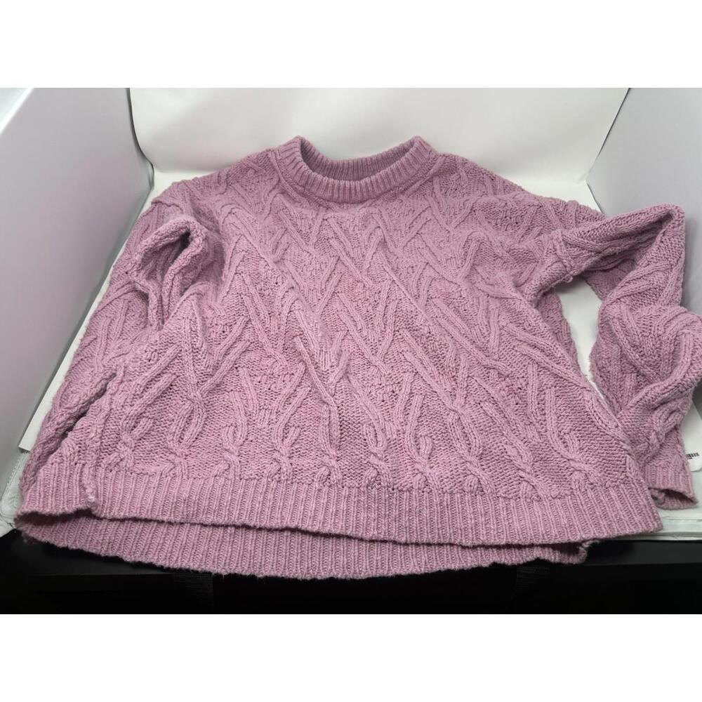 Free People Women's Sweater Pullover Pink Xl X-Large Long Sleeve